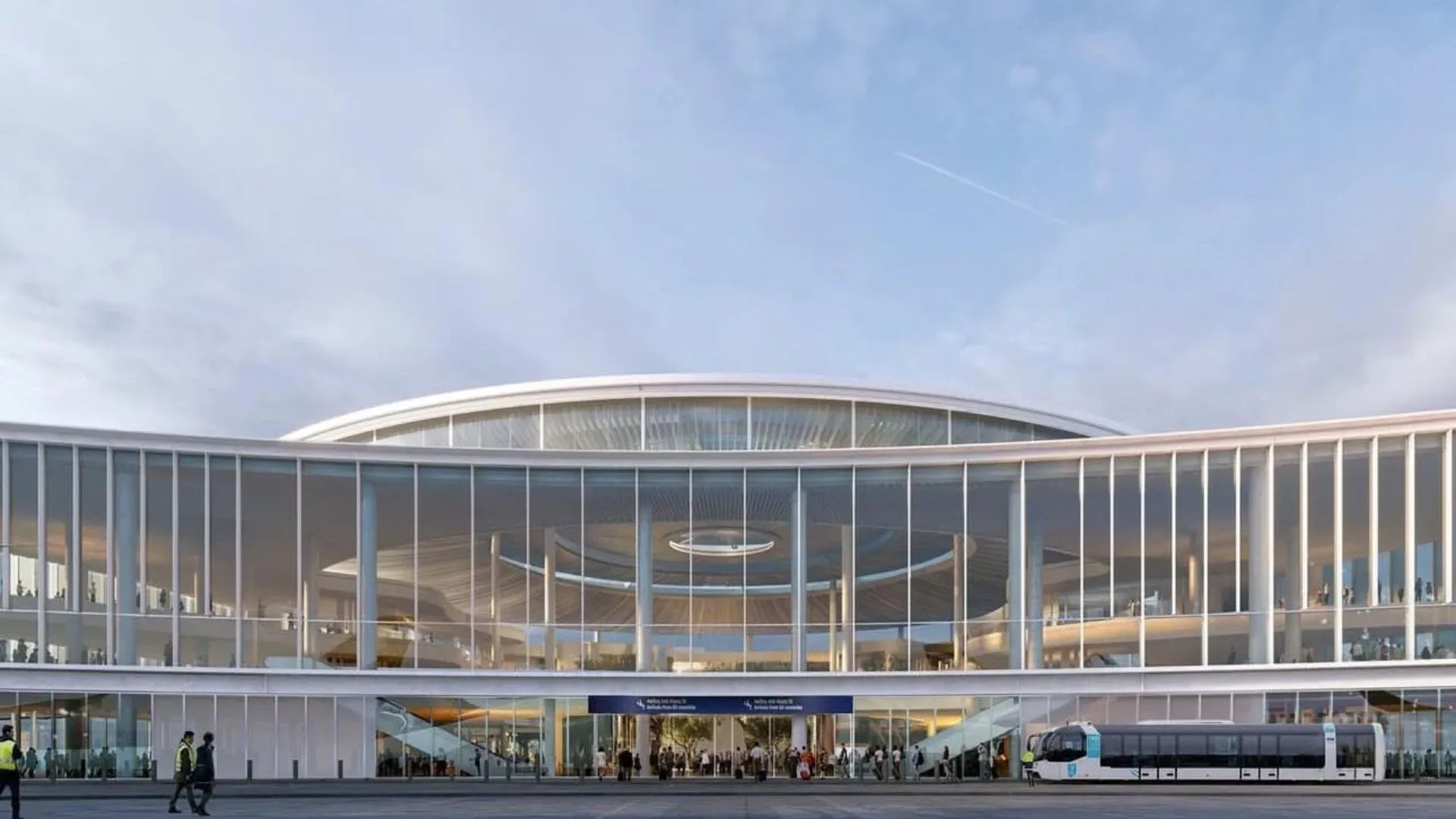 Terminal building at Athens International Airport, Greece